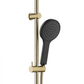 Fienza Kaya Urban Brass Rail and Matte Black Shower